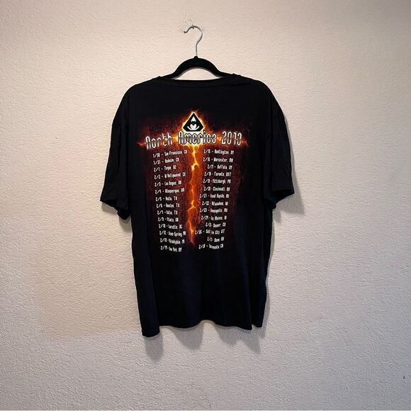 Over Kill Concert T Shirt Mens XL North America Tour 2013 Double Sided - Picture 3 of 3